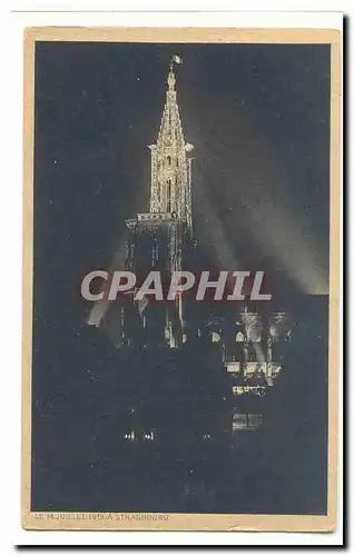 Strasbourg Cartes postales Le 14 juillet 1919