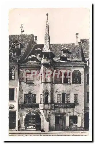 Mulhouse Ansichtskarte AK Vieille maison Place de l�hotel de ville (A l�orange d�Espagne Vin du midi Algerien)