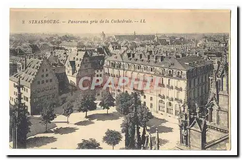 Strasbourg Ansichtskarte AK Panorama pris de la cathedrale