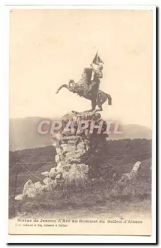Cartes postales Statue de Jeanne d'arc au sommet du ballon d'Alsace