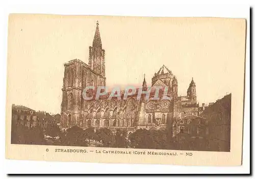 Strasbourg Cartes postales LA cathedrale (cote meridional)