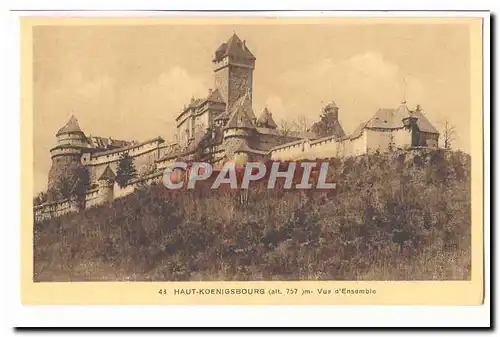 Haut Koenigsbourg (alt 757m) Cartes postales Vue d'ensemble