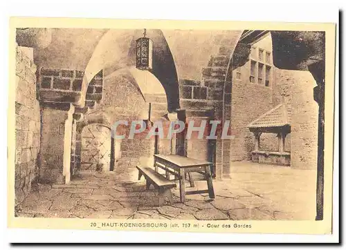 Haut Koenigsbourg (alt 757m) Cartes postales Cour des gardes