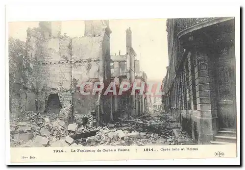 Cartes postales Le faubourg de Ceres a Reims