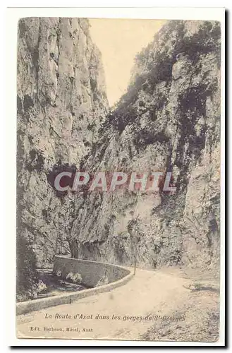 Cartes postales La route d&#39Axat dans les gorges de St Georges