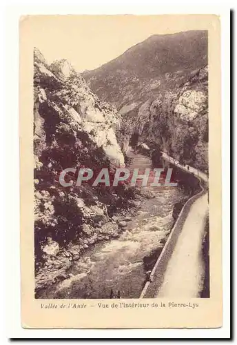Vallee de l'Aude Cartes postales Vue de l'interieur de la Pierre Lys