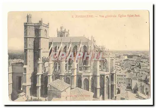 Narbonne Cartes postales Vue generale Eglise Saint Just