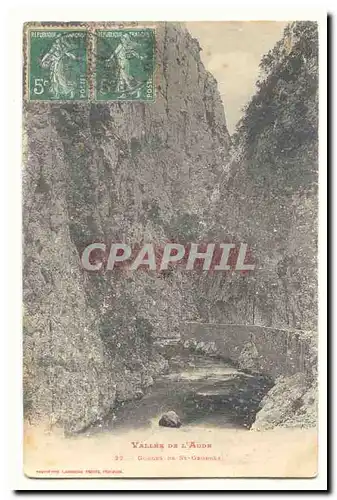 Vallee de l&#39Aude Cartes postales Gorges de St Georges