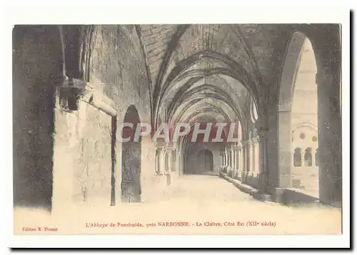 L'abbaye de Fontfroide pres Narbonne Cartes postales Le cloitre cote est (12eme)