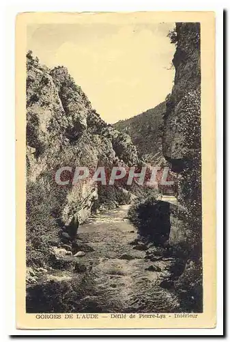 Gorges de l&#39Aude Cartes postales Defile de Pierre Lys Interieur