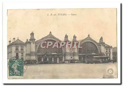 Tours Cartes postales Gare