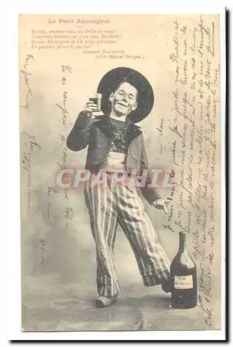 Le petit Auvergnat Cartes postales (vin alcool)