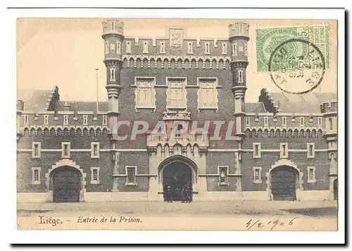 Liege Cartes postales Entree de la prison