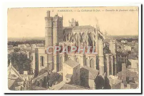 Narbonne Cartes postales la cathedrale Saint Just Ensemble de plusieurs styles