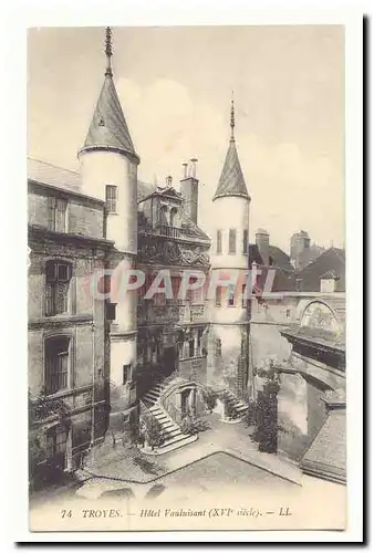 Troyes Cartes postales Hotel Vauluisant (16eme)