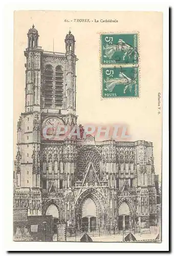 Troyes Cartes postales moderne LA Cathedrale