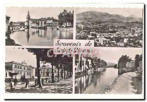 St Girons Moderne Karte Souvenir