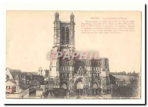 TRoyes Cartes postales LA cathedrale Saint Pierre