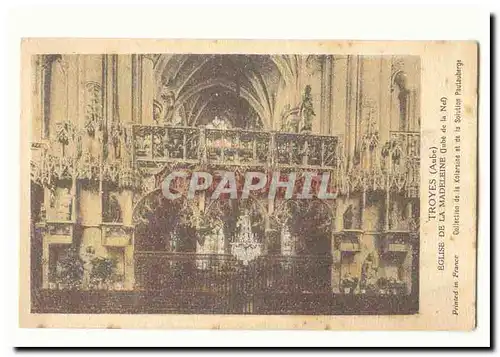 Troyes Cartes postales Eglise de la Madeleine (Jube de la Nef)