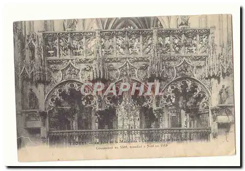 Troyes Cartes postales Le jube de la MAdeleine Chef d'oeuvre de Jean Guelde
