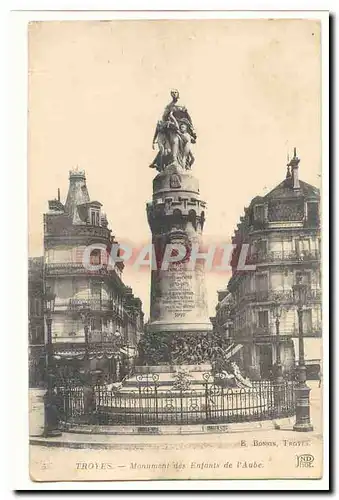 Troyes Cartes postales Monument des enfants de l'Aube