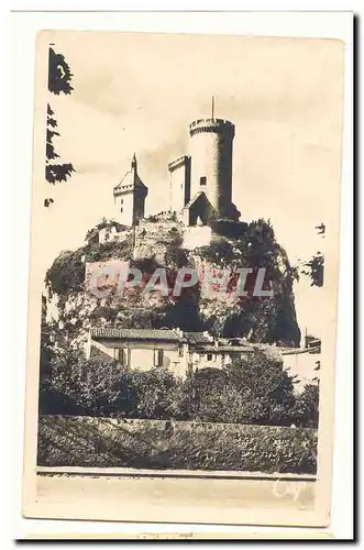 Foix Cartes postales Orage sur le chateau Fort