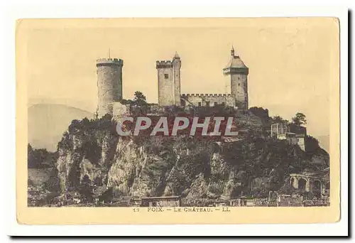 Foix Cartes postales Le chateau