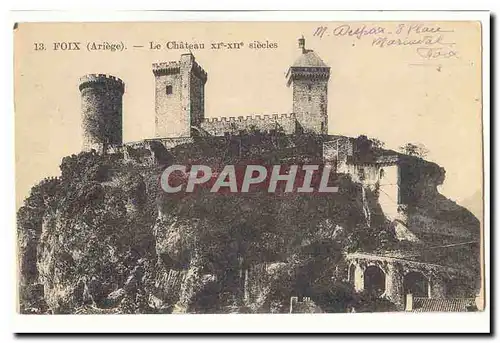 Foix Cartes postales moderne Le chateau 11-12eme