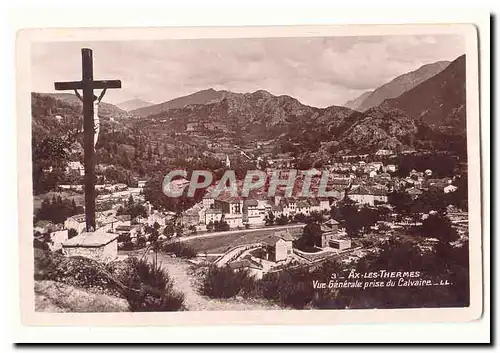 Ax les Thermes Cartes postales Vue generale prise du calvaire