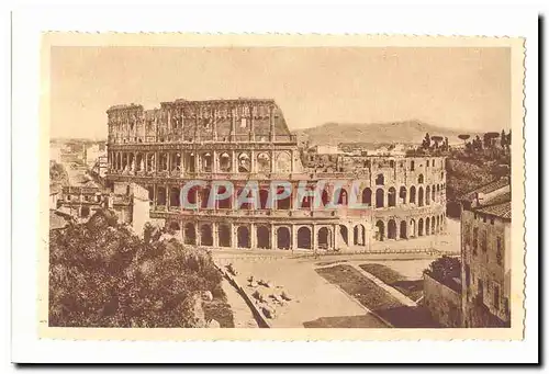 Roma Cartes postales Antiteatro Flavio a Colosseo (colisee)