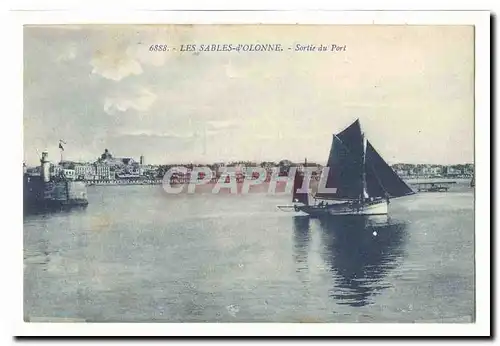 Les Sables d&#39Olonne Ansichtskarte AK Sortie du port