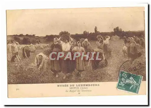 Musee du Luxembourg Ansichtskarte AK Breton (Jules) Le rappel des glaneuses