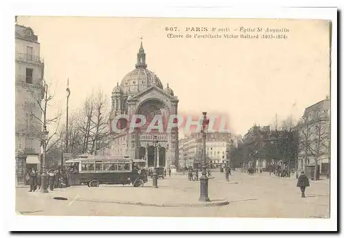 Paris Ansichtskarte AK Eglise Saint Augustin Oeuvre de l&#39architecte Victor ballard 1805 1874