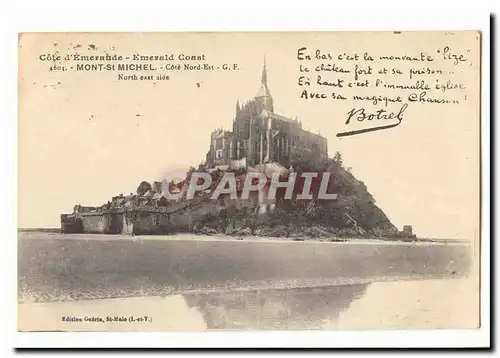 Mont Saint Michel Cartes postales Cote Nord Est