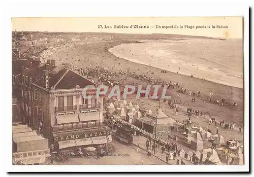 Les Sables d�Olonne Cartes postales Un aspect de la plage pendant la saison (Grand Bazar)