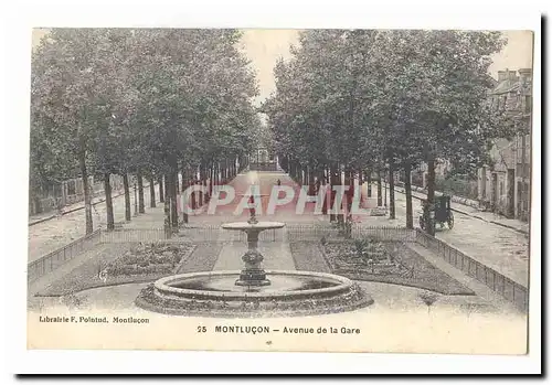 Montlucon Cartes postales Avenue de la gare