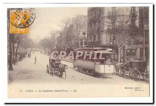 Caen Ansichtskarte AK Le boulevard Saint Pierre (tramway)