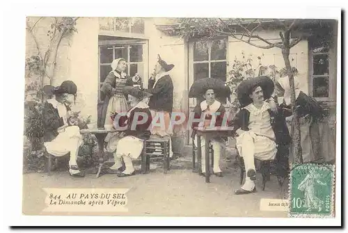 Au pays du Sel Cartes postales Le Dimanche apres Vepres TOP