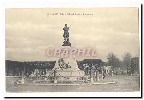 St Maixent Ansichtskarte AK Colonel Denfert Rochereau (lion)