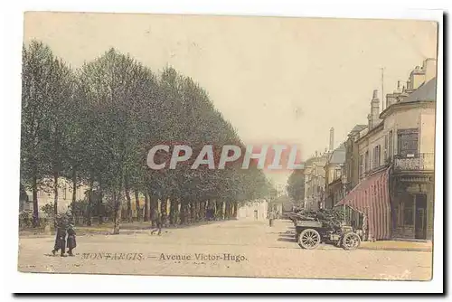 Montargis Cartes postales Avenue Victor Hugo (automobile)