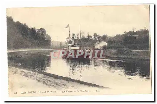 Les Bords de la Rance Cartes postales Le vapeur a la courbure (bateau)