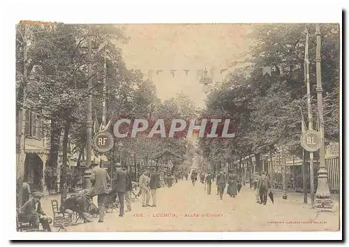 Luchon Cartes postales Les allees d'Etigny (cireurs de chaussures !) TOP