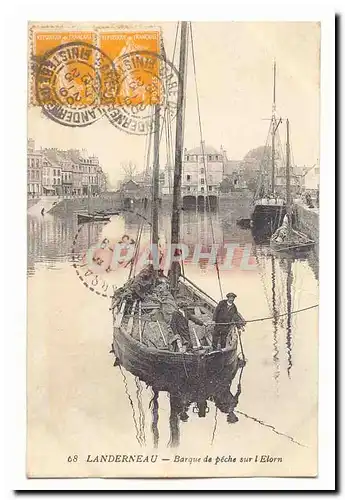 Landerneau Cartes postales Barque de peche sur l'lorn