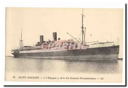 Saint Nazaire Ansichtskarte AK L&#39Espagne de la Cie Generale Transatlantique (paquebot)