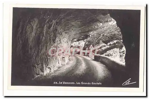 Le Vercors Moderne Karte La route a l&#39interieur des Grands goulets