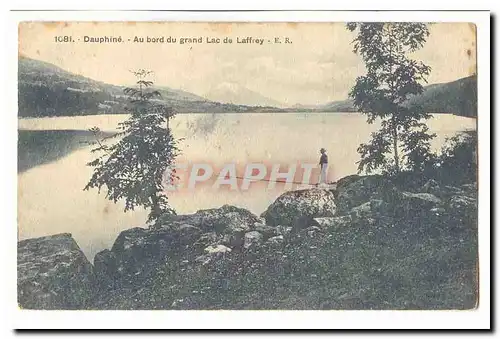 Dauphine Ansichtskarte AK Au bord du grand lac de Laffrey