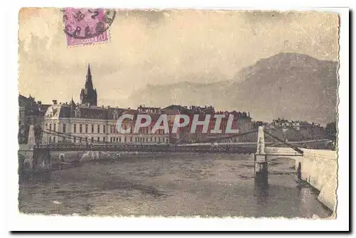 Grenoble Cartes postales Le pont suspendu