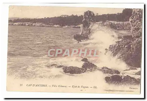 Cap d&#39Antibes Cartes postales Villa Eilenroc Effet de vagues