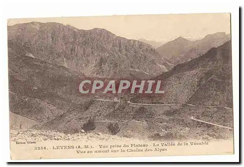 Levens Ansichtskarte AK Vue prise du plateau La vallee de la Vesubie Vue en amont sur la chaine des Alpes