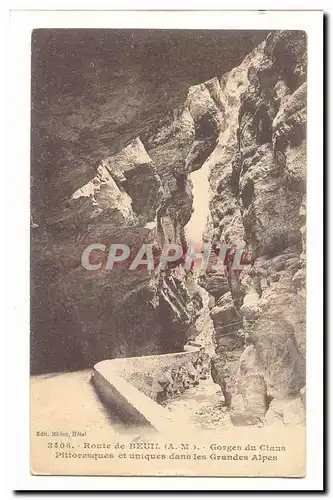 Beuil Cartes postales Route de Beuil Gorges du Cians Pittoresques et uniques dans les grandes alpes